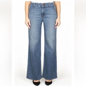 NWT Fidelity Denim Makana Full Wide Leg Jeans - Butter Blue (Size 25)